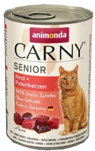 Animonda Carny Senior (marha,pulykaszív) konzerv - Idős macskák részére (400g)