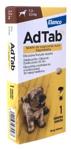 AdTab 56 mg rágótabletta kutyák részére (1,3–2,5 kg)