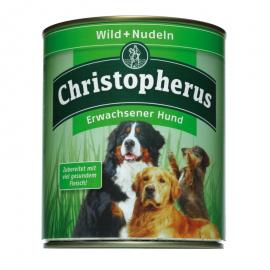 Christopherus Dog konzerv Adult Vadhús és tészta 800g