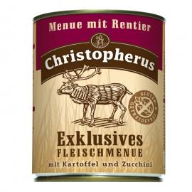 Christopherus Dog konzerv Adult Exclusive húsmenü rénszarvassal 800g